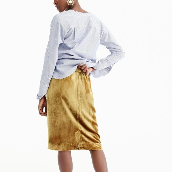 J. Crew Velvet pull-on skirt - Picture 4 of 5